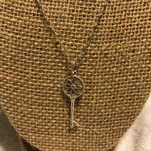Tiffany & Co Daisy diamond key w/ oval link chain